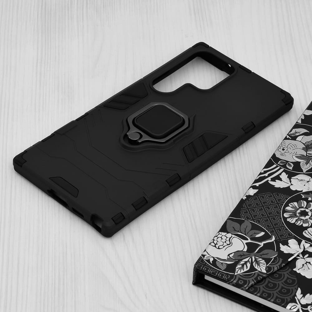 Samsung Galaxy S23 Ultra Silicone Shield suojakuori - Musta