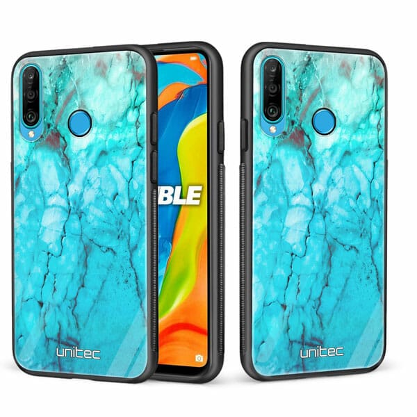 Huawei P30 Lite unitec suojakuori 2 Icy Marble