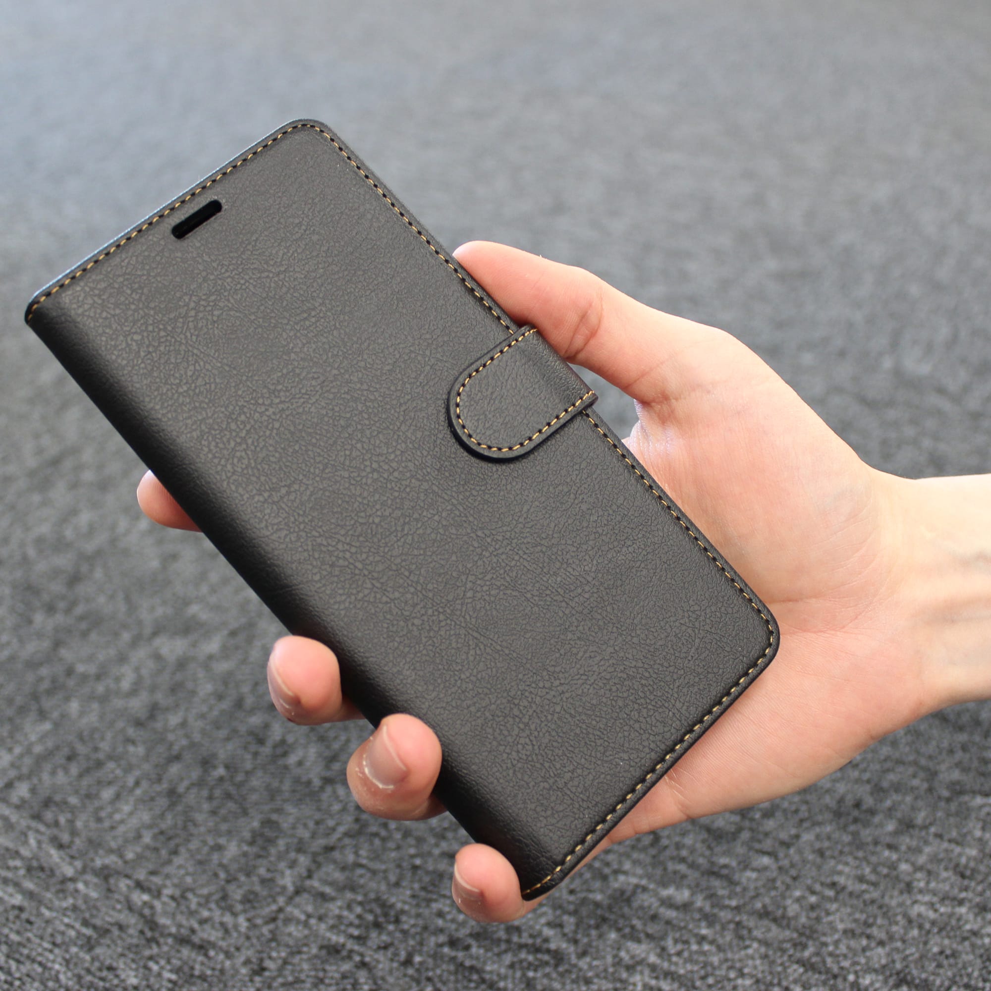 OnePlus 6 Unitec Lompakko Suojakotelo Musta