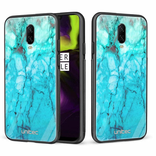 OnePlus 6T unitec suojakuori 2 Icy Marble