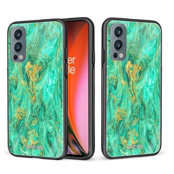 OnePlus Nord 2 5G unitec suojakuori 2 Aqua Mint