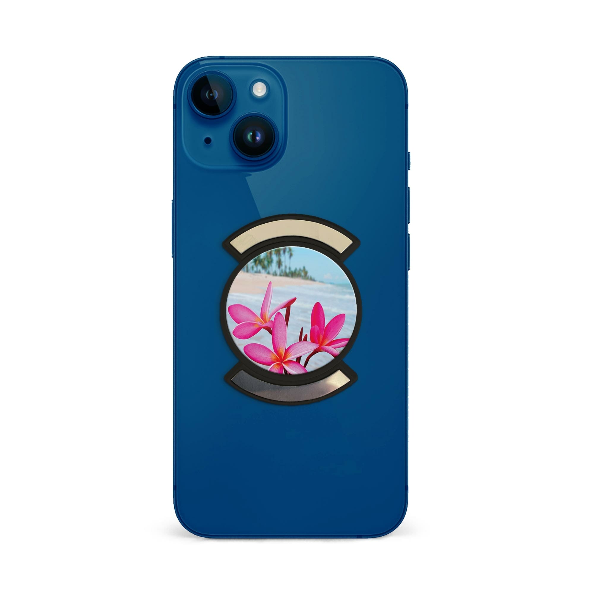 Telefonhållare, Strandblommor - Svart