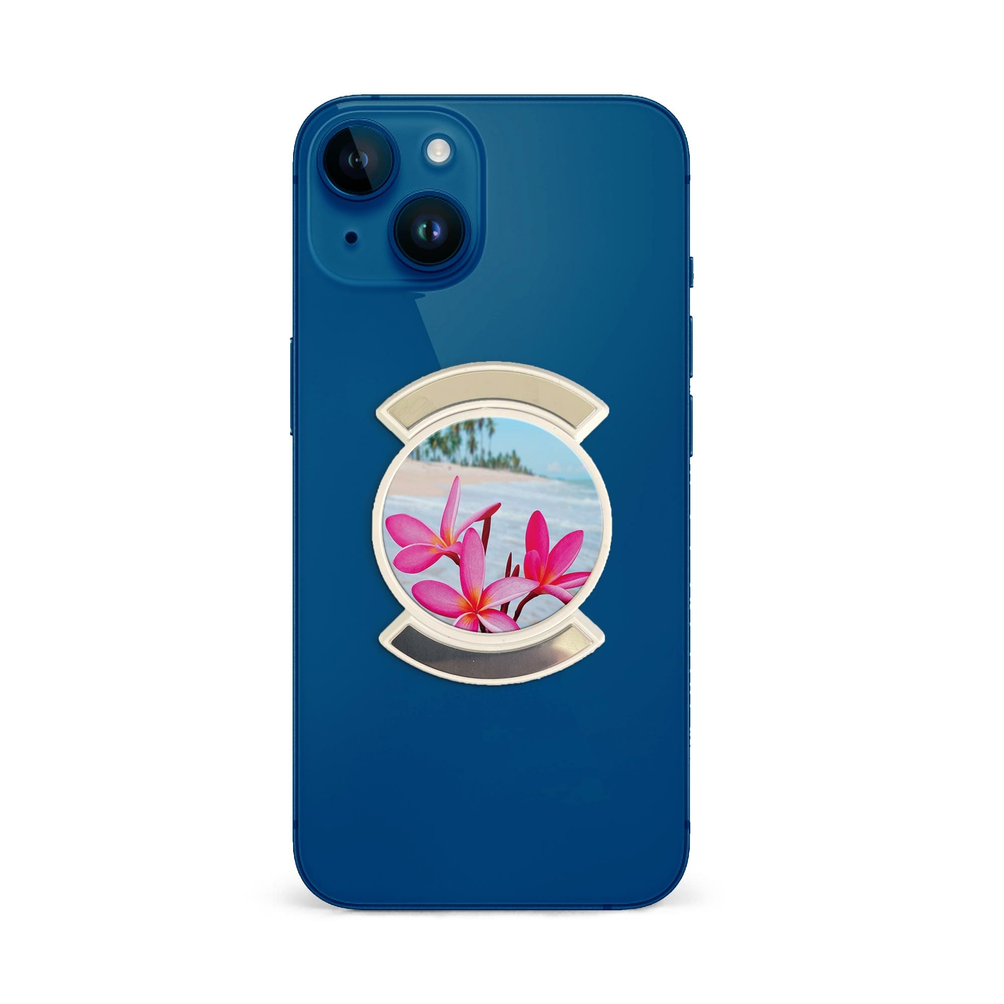 Telefonhållare, Strandblommor - Vit