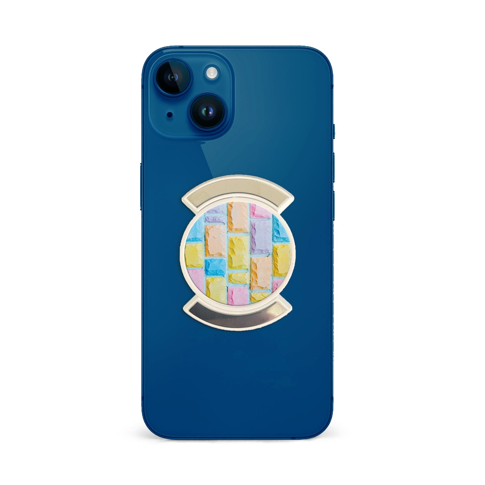 Telefonhållare, Färgglada Klossar - Vit