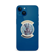 Puhelinpidike, Marble with Red - Valkoinen