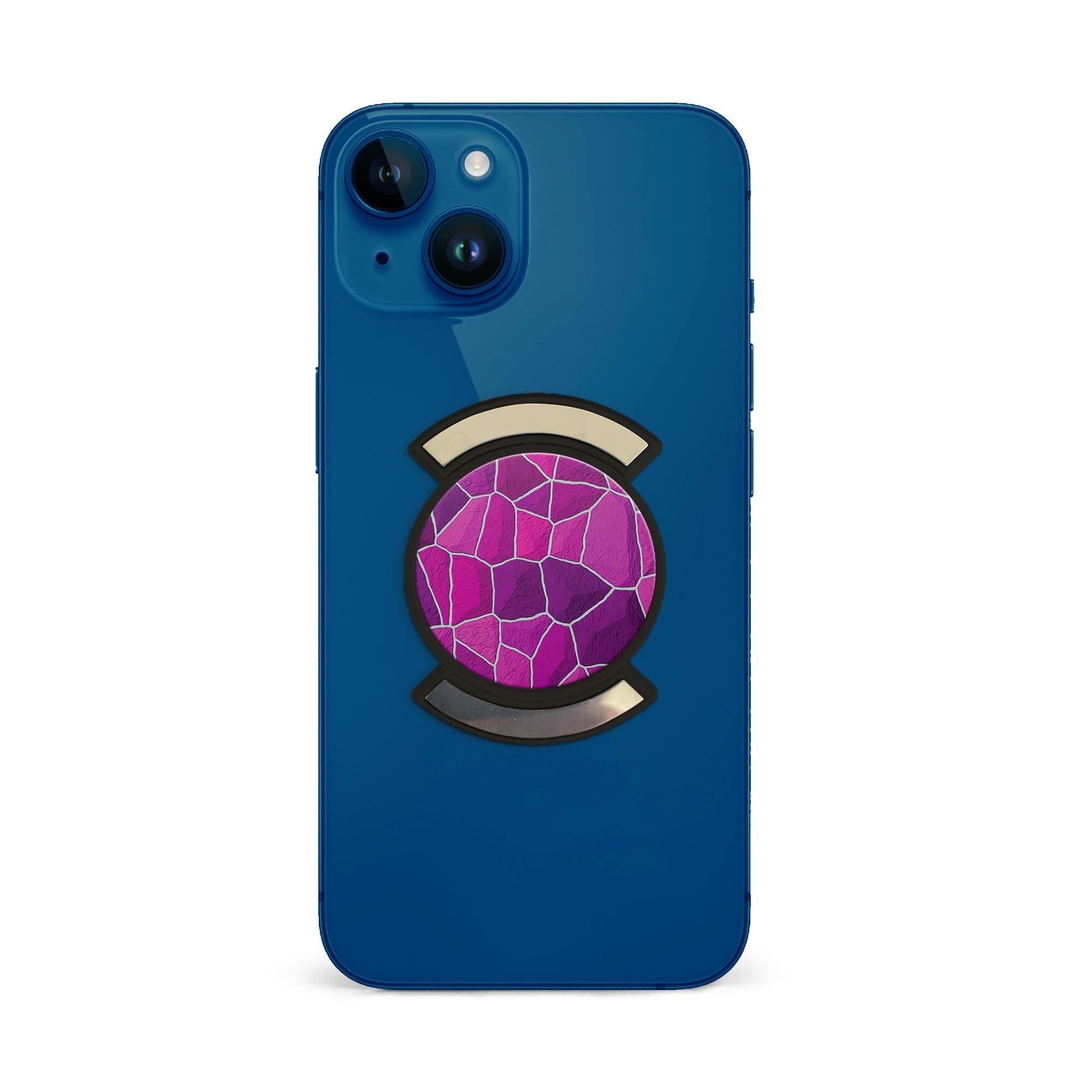 Telefonhållare, Rosa Mönster - Svart