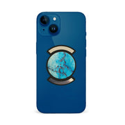 Telefonhållare, Turkos Marmor - Svart