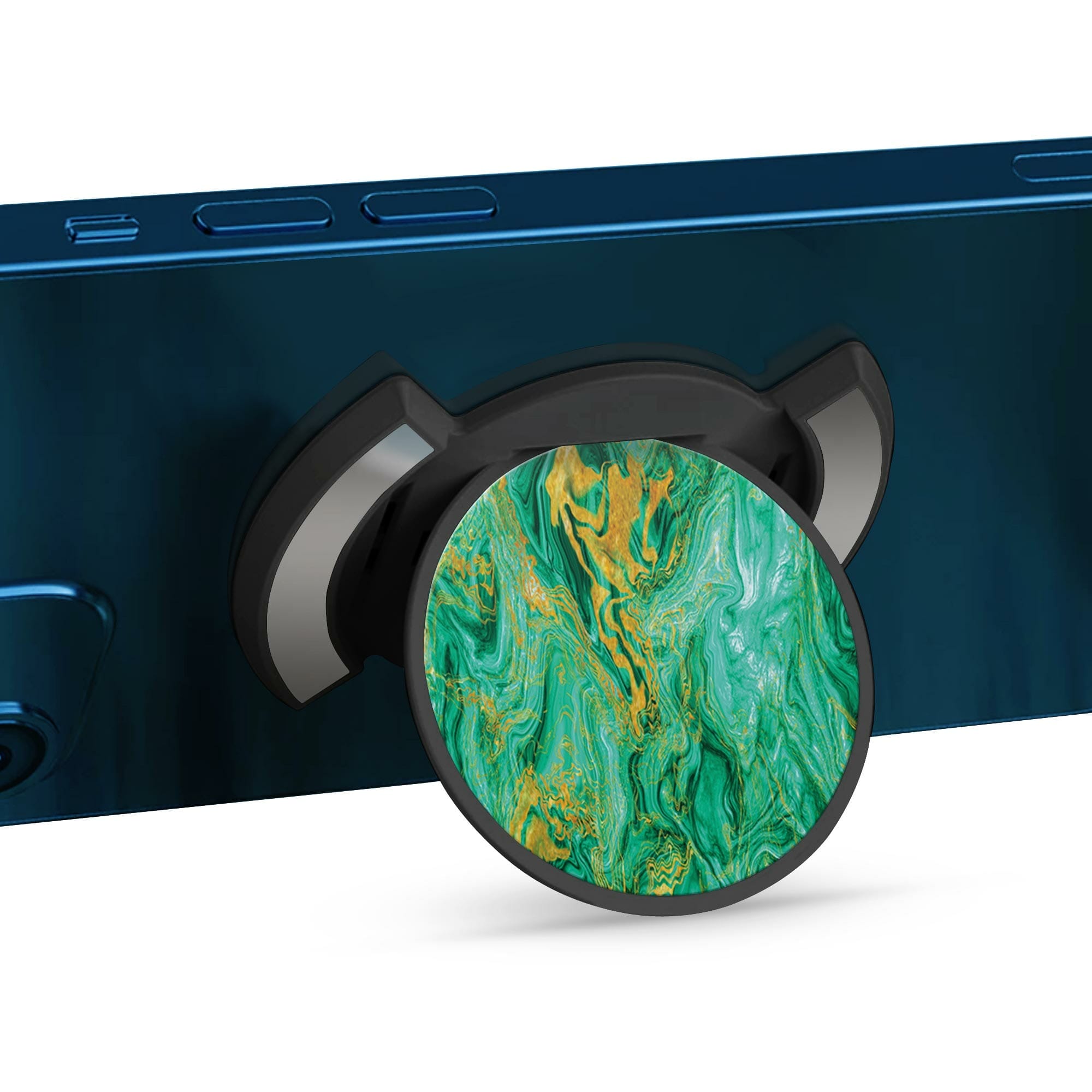 Telefonhållare, Aqua Mint - Svart