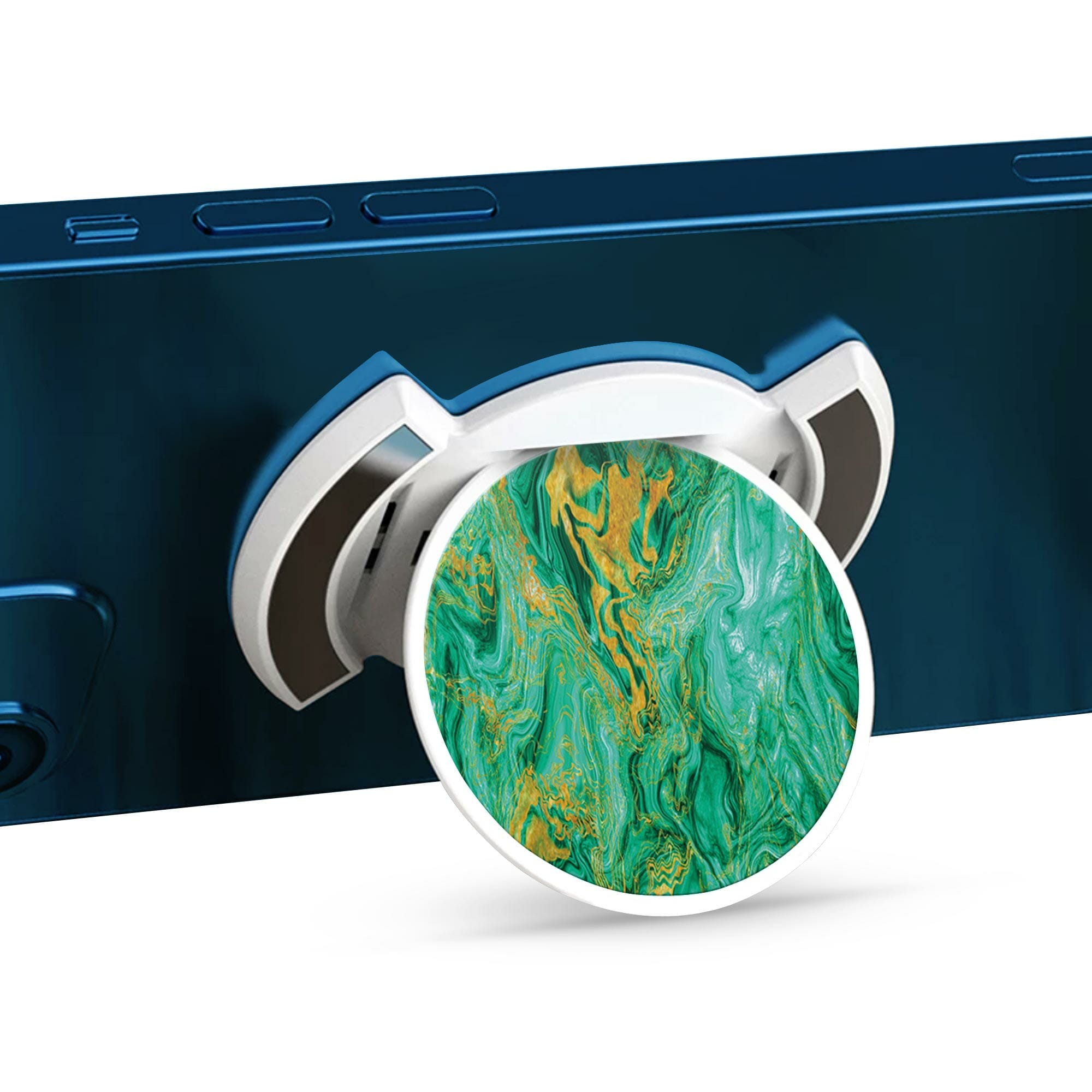 Telefonhållare, Aqua Mint - Vit