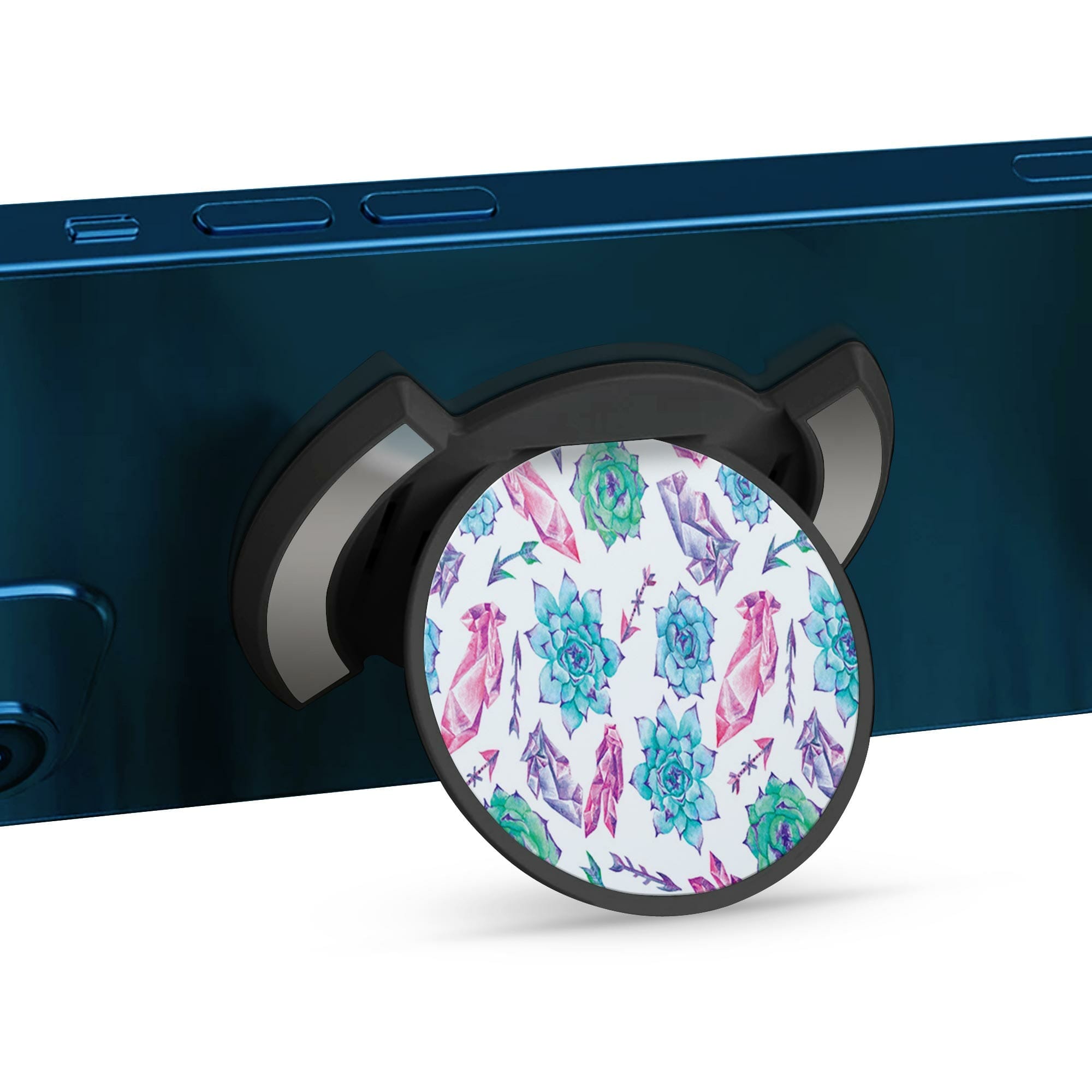 Telefonhållare, Glada former - Svart