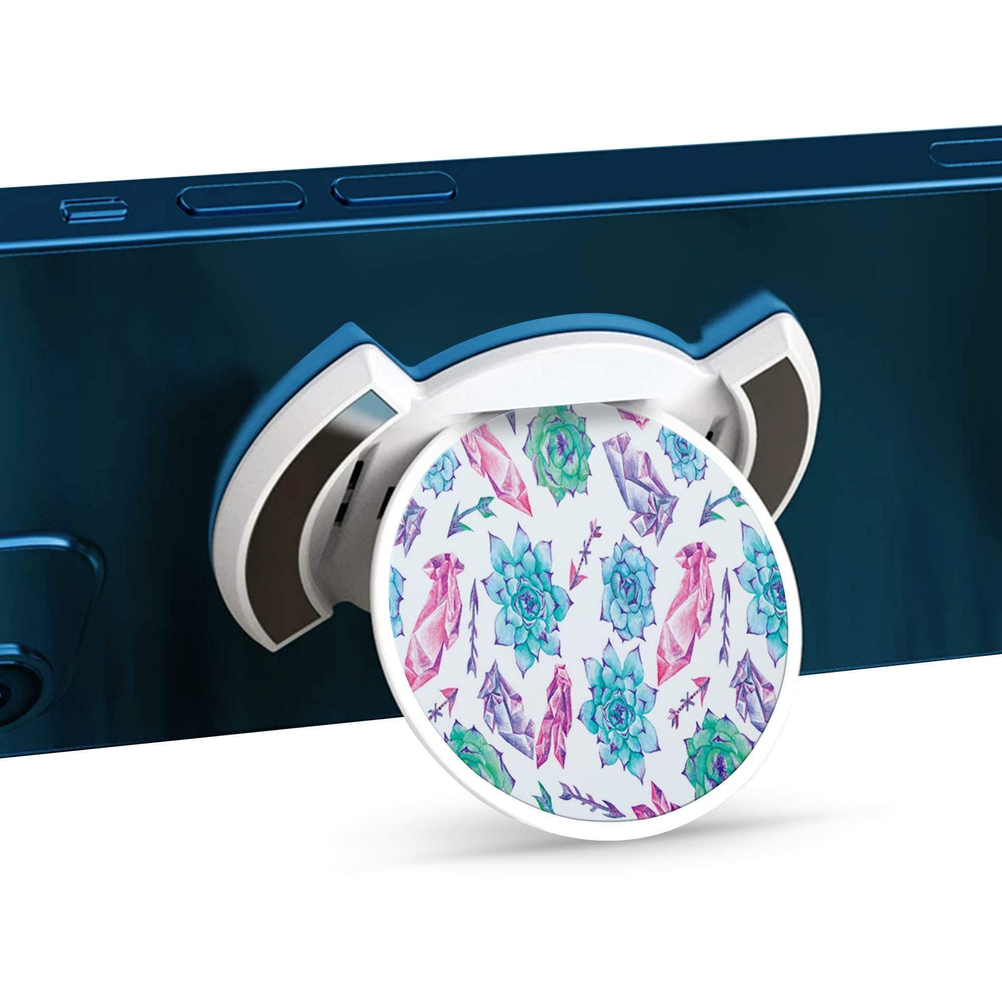 Telefonhållare, Glada former - Vit