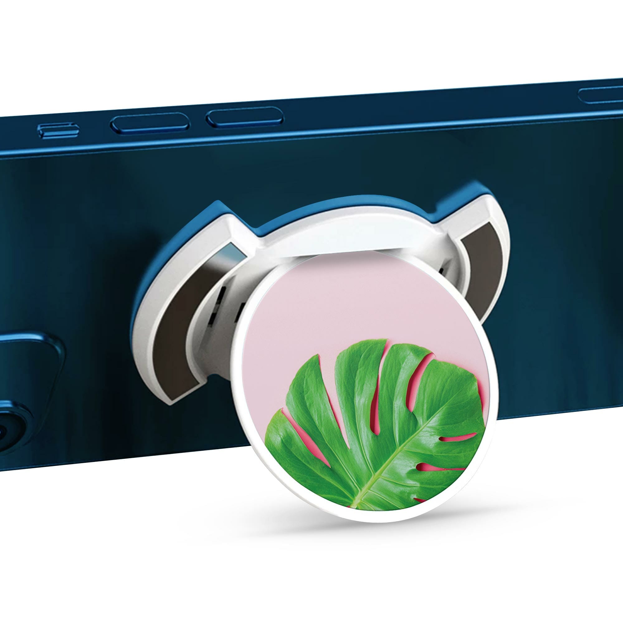 Telefonhållare, Monstera - Vit