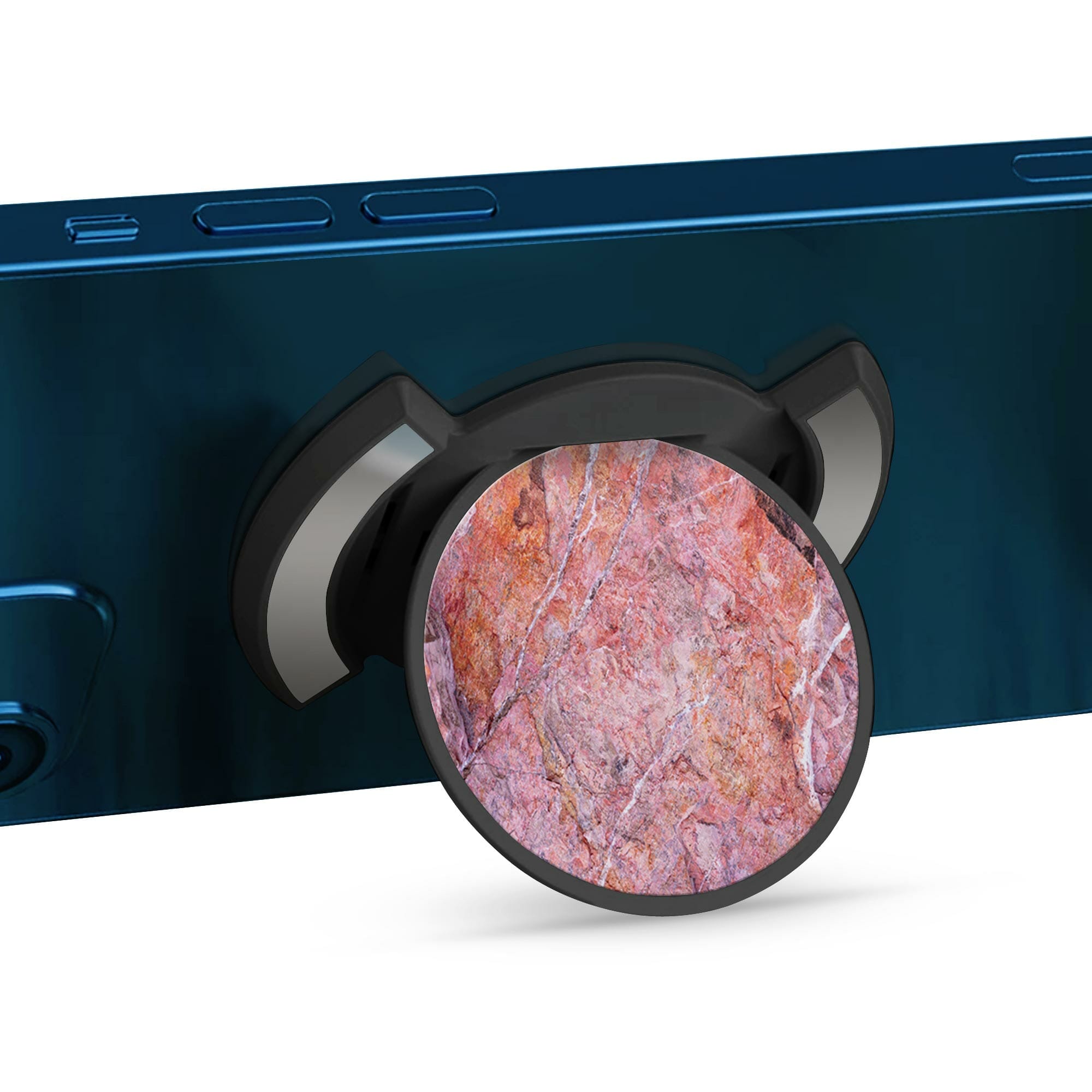 Telefonhållare, Stenvägg - Svart