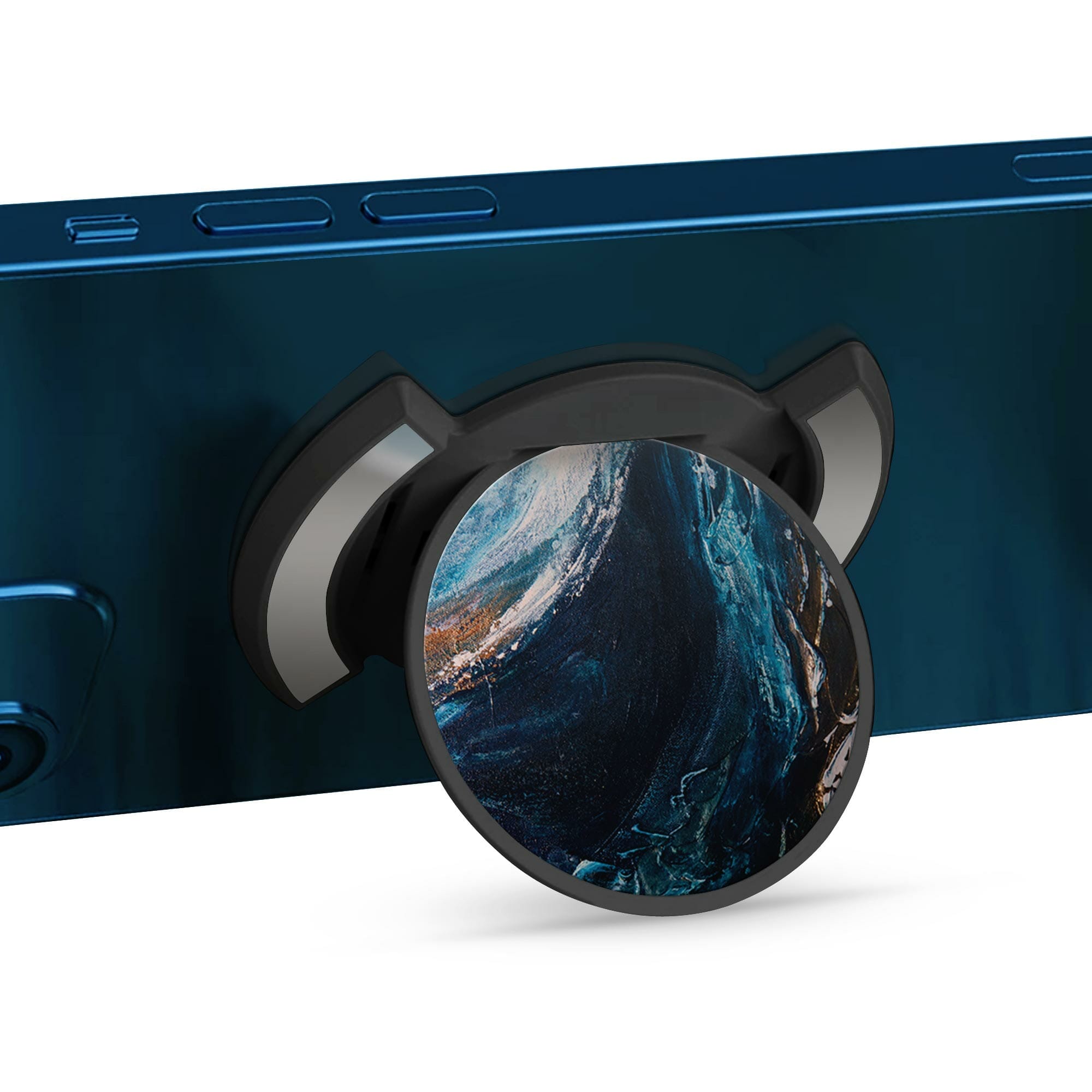 Puhelinpidike, Vulcan by Noora Kämppi - Musta