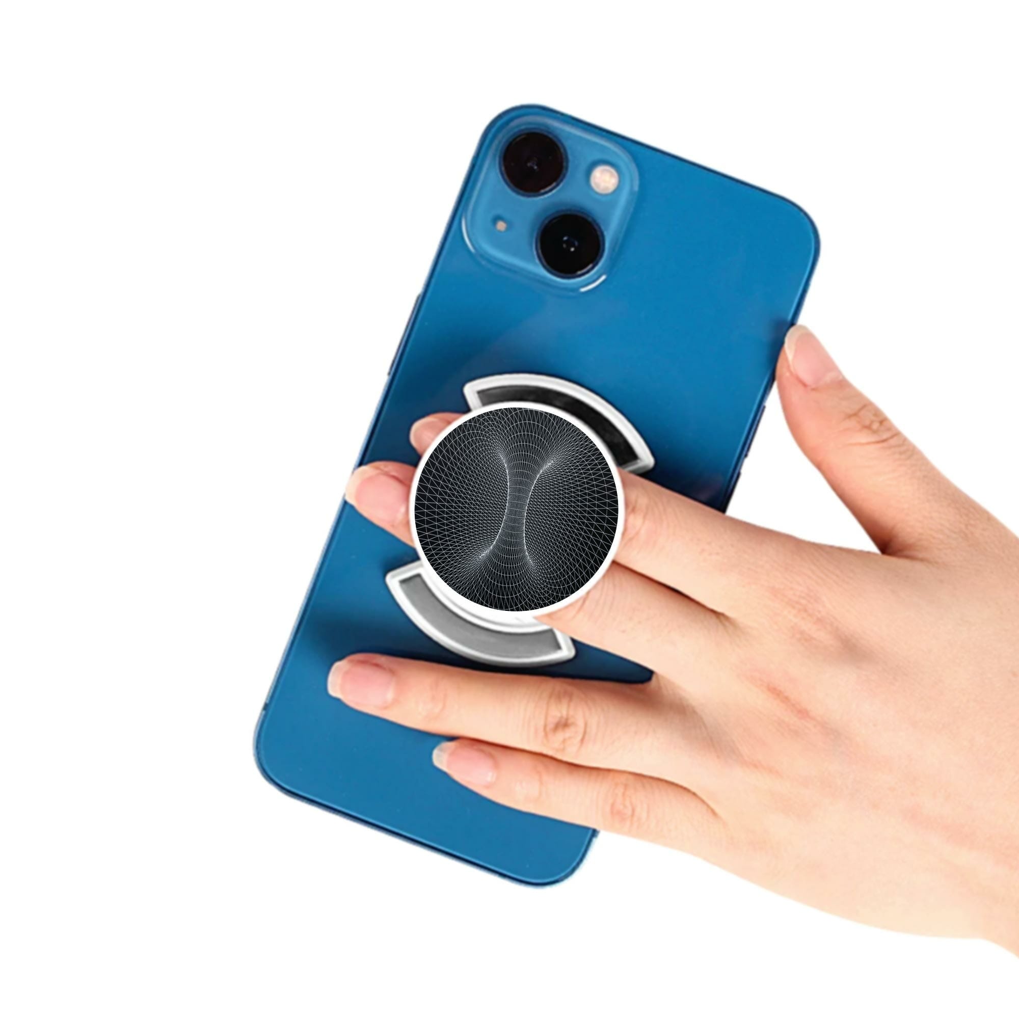 Telefonhållare, 3D-illusion - Vit