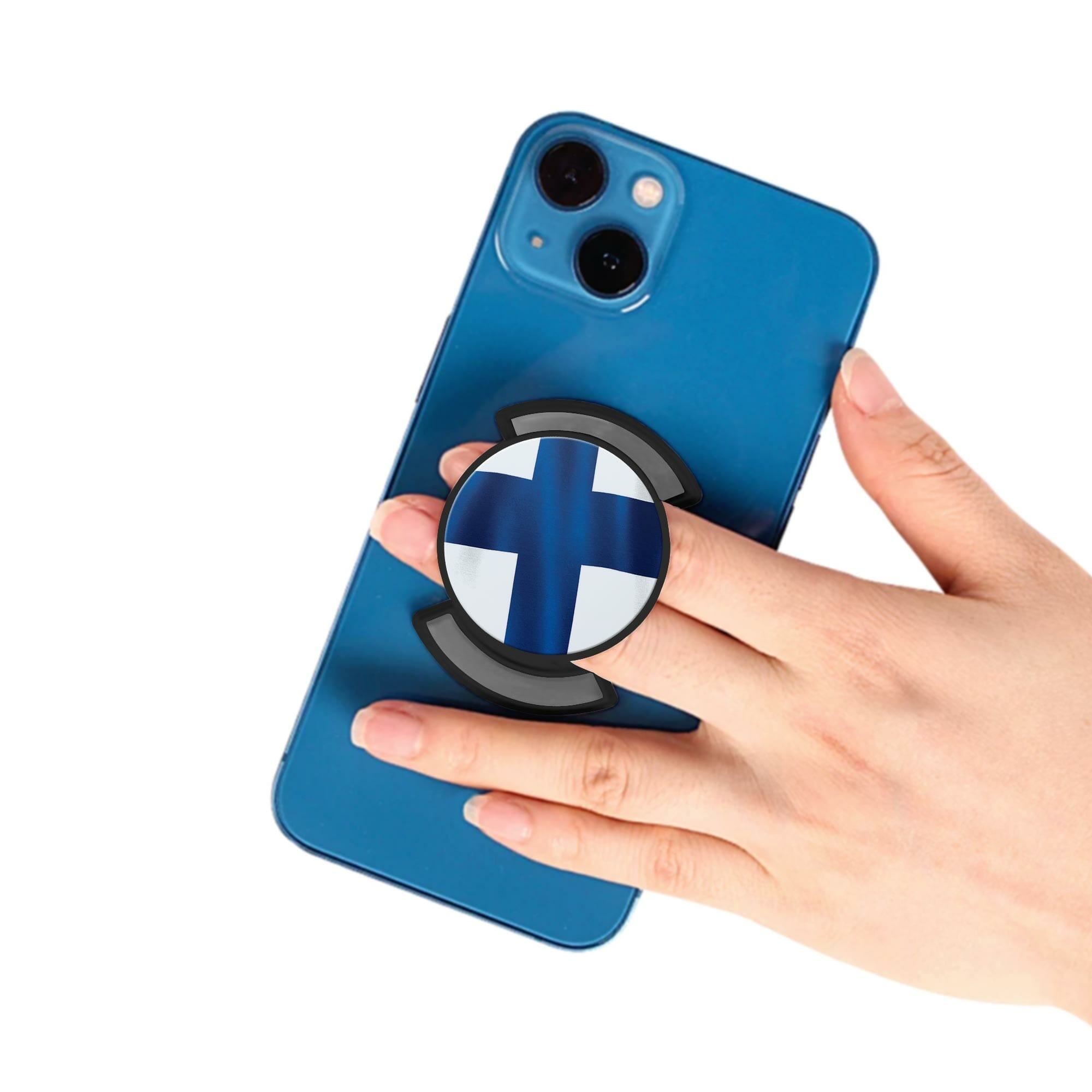 Puhelinpidike, Finnish Flag - Musta