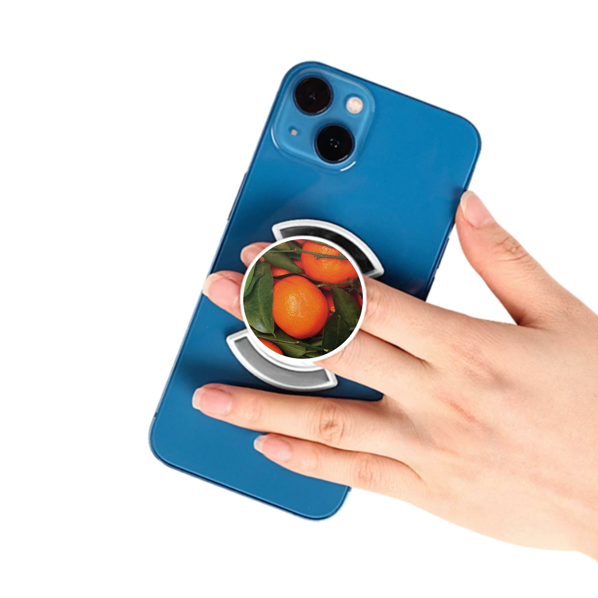 Telefonhållare, Orange - Vit