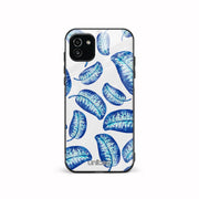Samsung Galaxy A03 Unitec suojakuori, Blue leaves