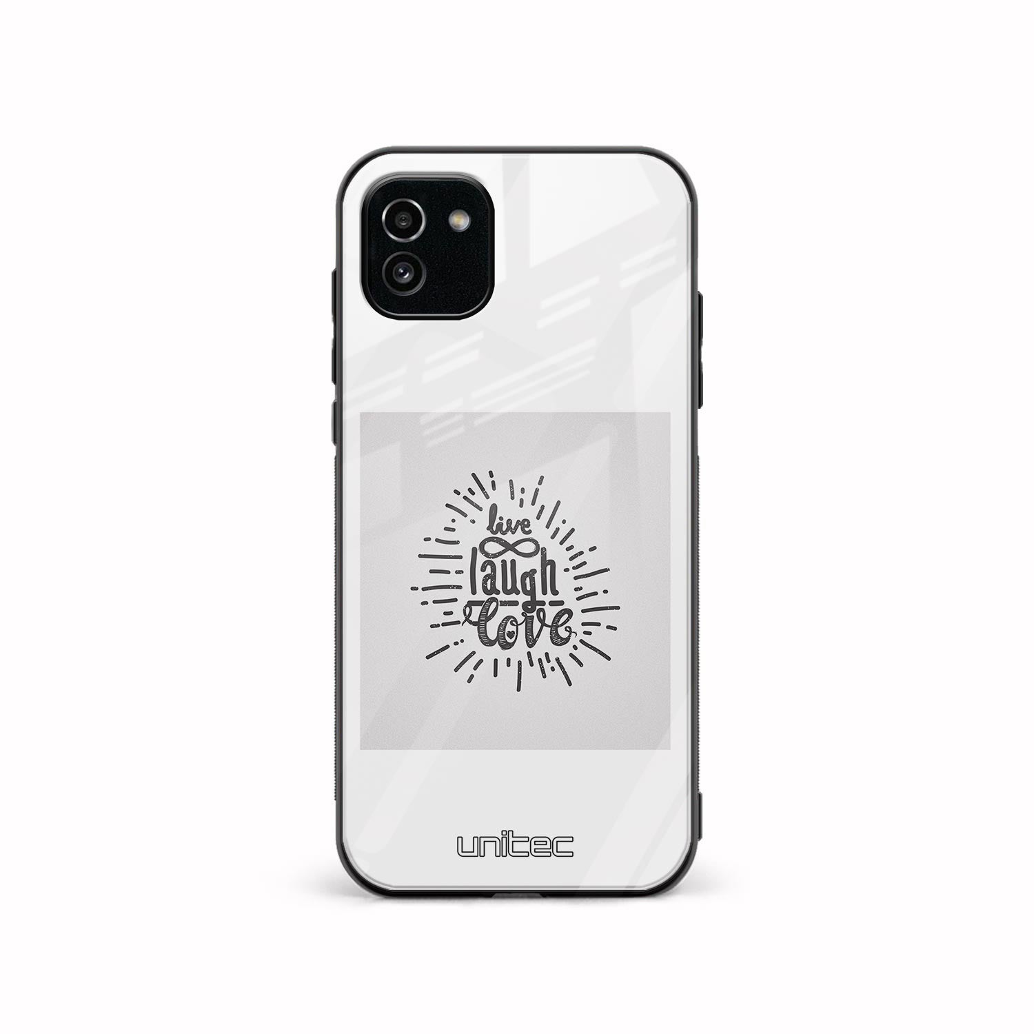 Samsung Galaxy A03 Unitec suojakuori, Live laugh love