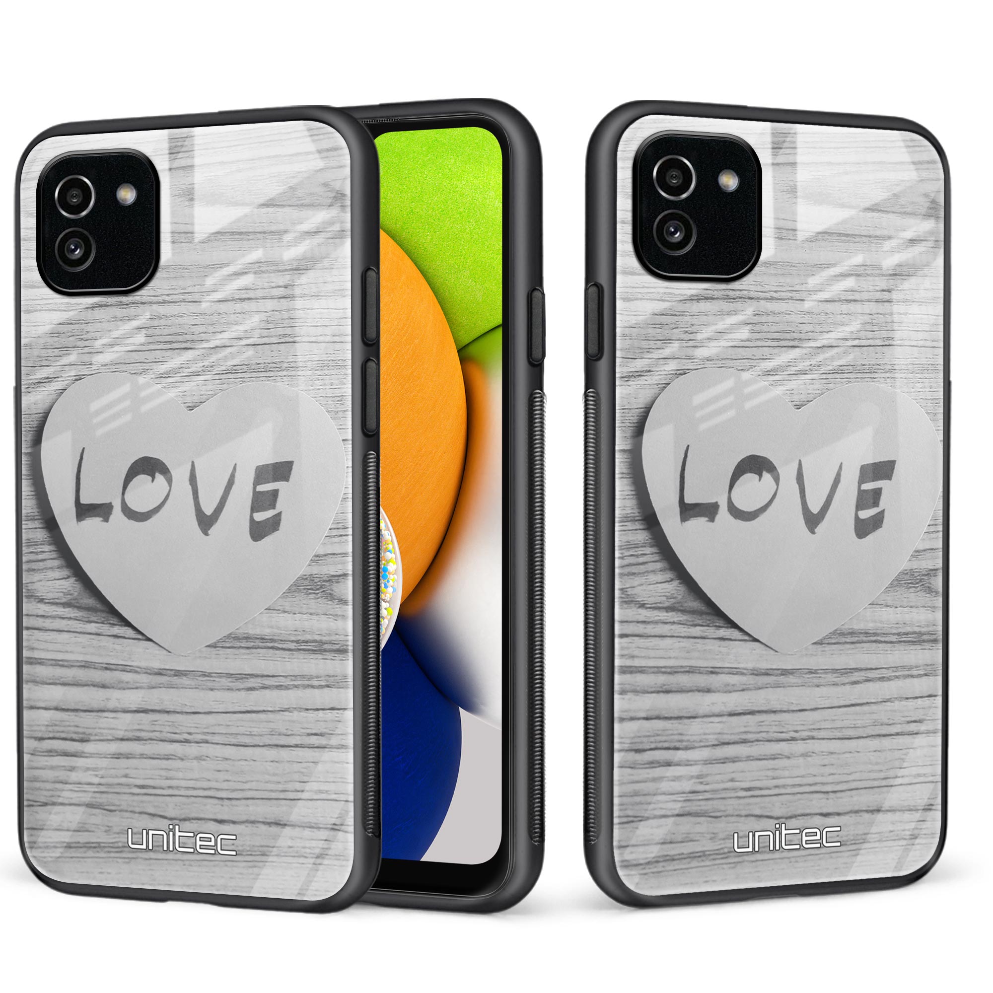 Samsung Galaxy A03 Unitec skyddsskal, Love