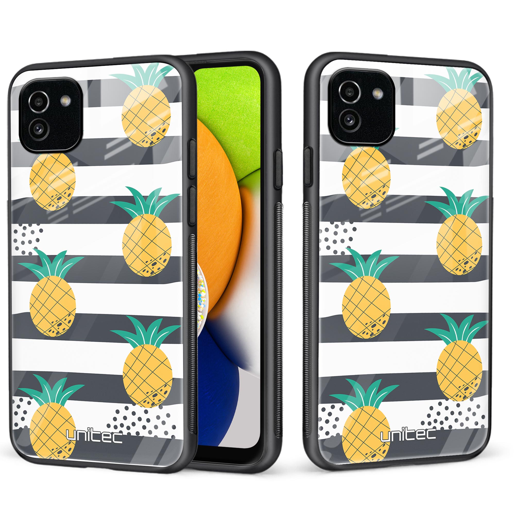 Samsung Galaxy A03 Unitec suojakuori, Pineapples