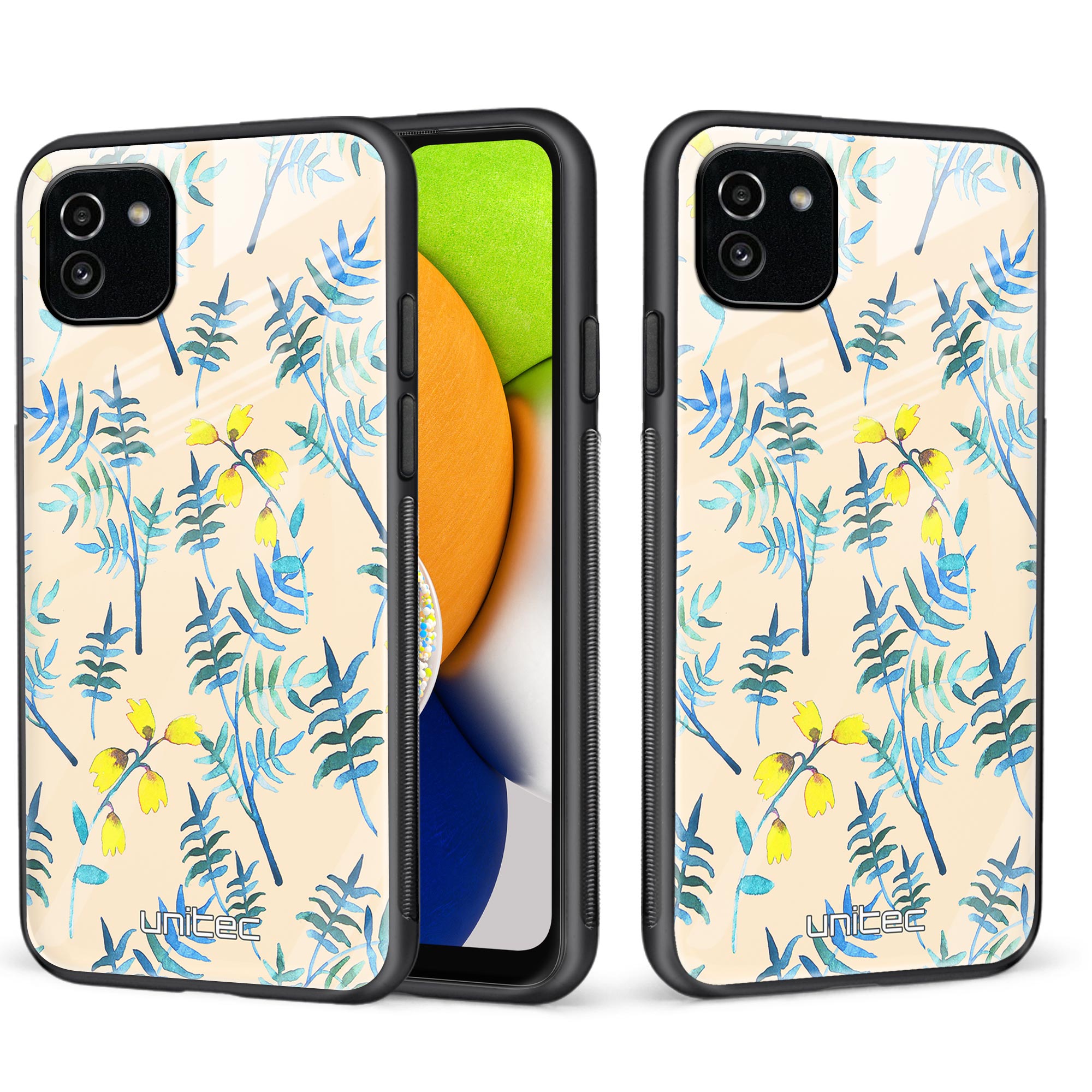 Samsung Galaxy A03 Unitec-skal, Vintageblommor