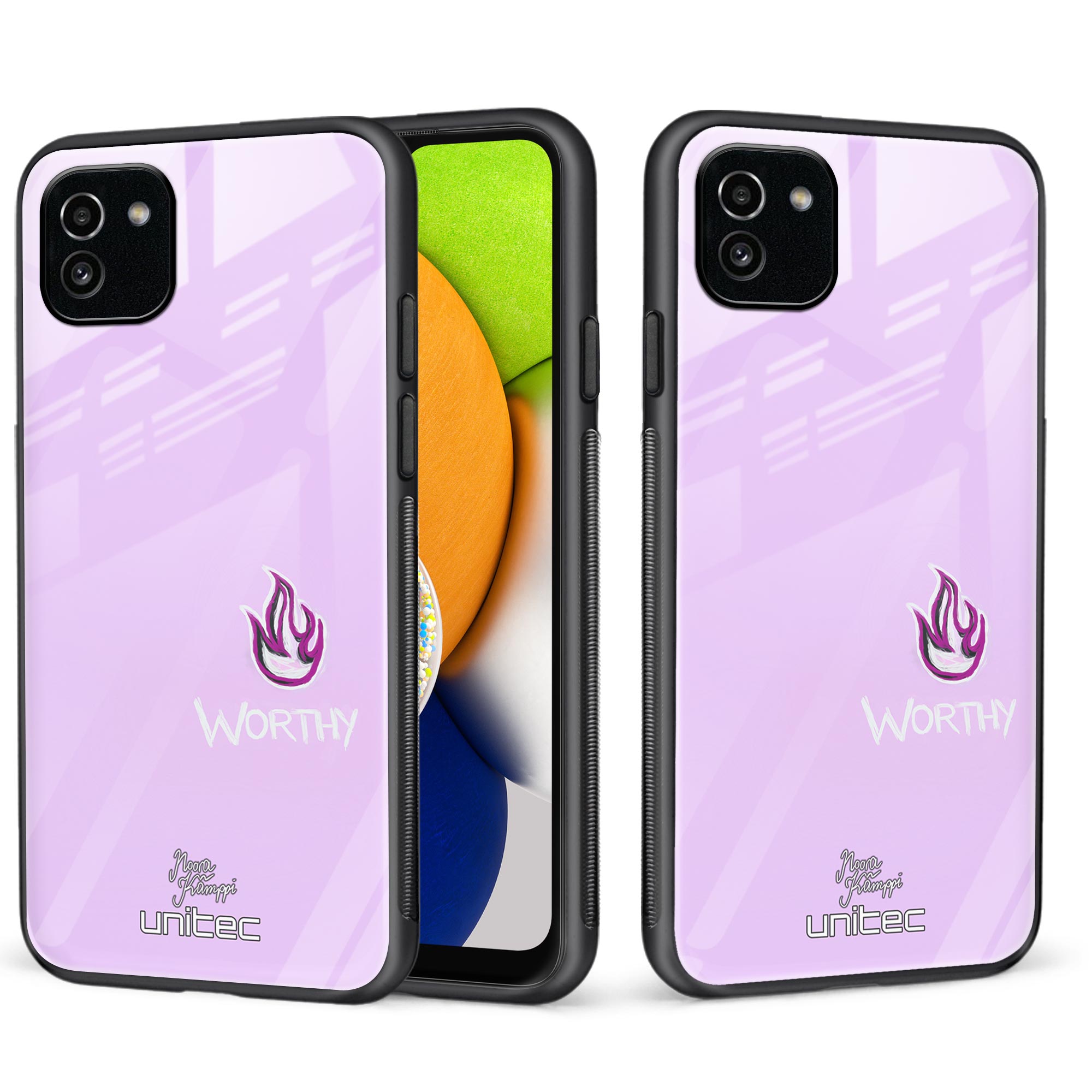Samsung Galaxy A03 Unitec suojakuori, Worthy by Noora Kämppi
