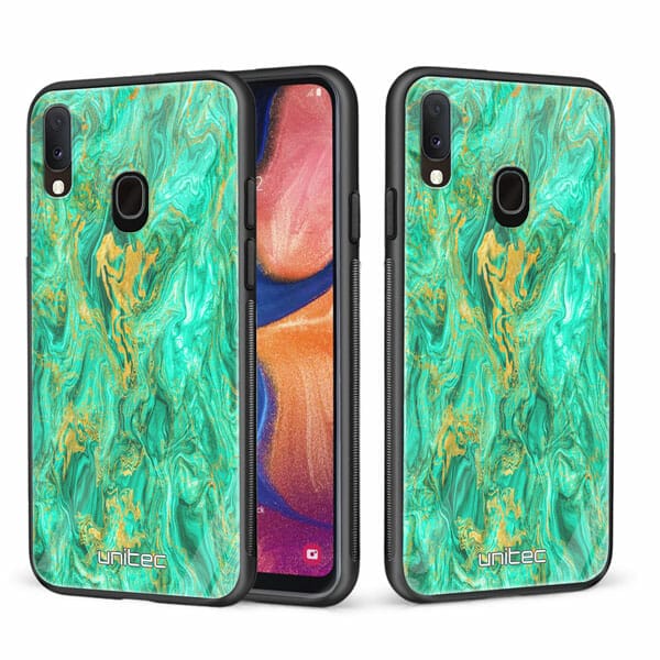 Samsung Galaxy A20e unitec suojakuori 2 Aqua Mint