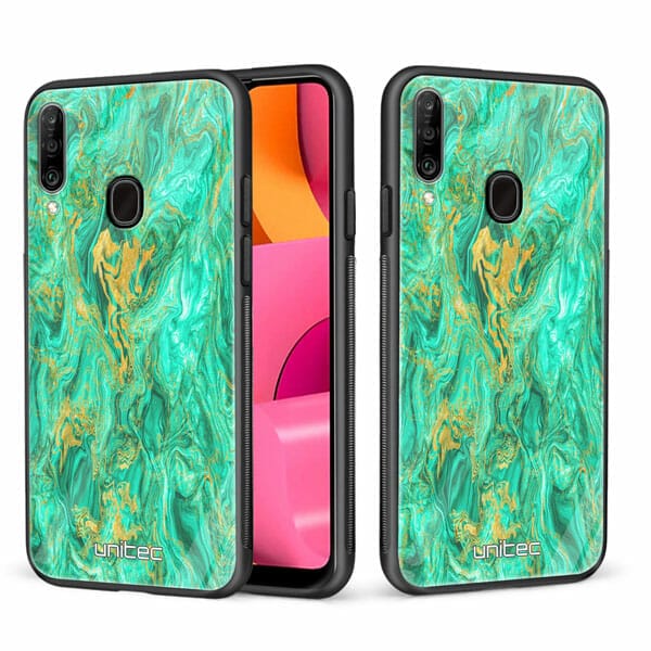 Samsung Galaxy A20s unitec suojakuori 2 Aqua Mint