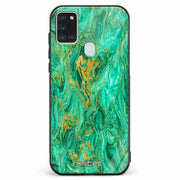 Samsung Galaxy A21s unitec suojakuori Aqua Mint