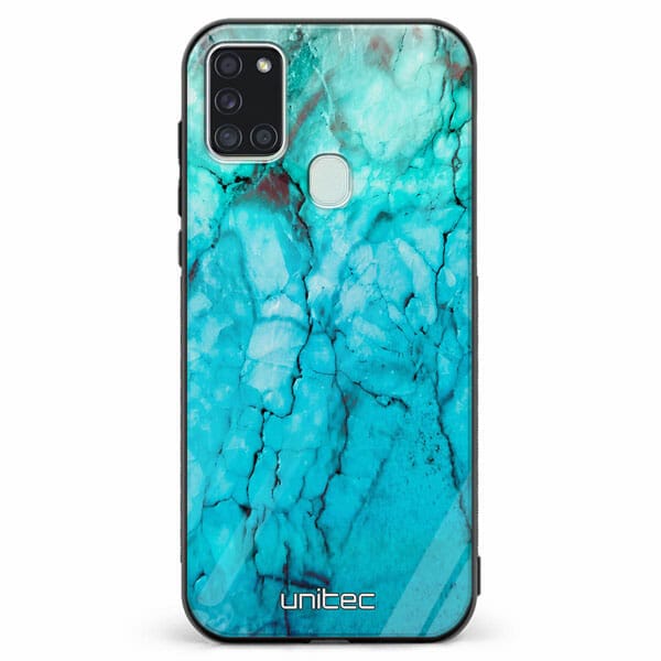 Samsung Galaxy A21s unitec suojakuori Icy Marble