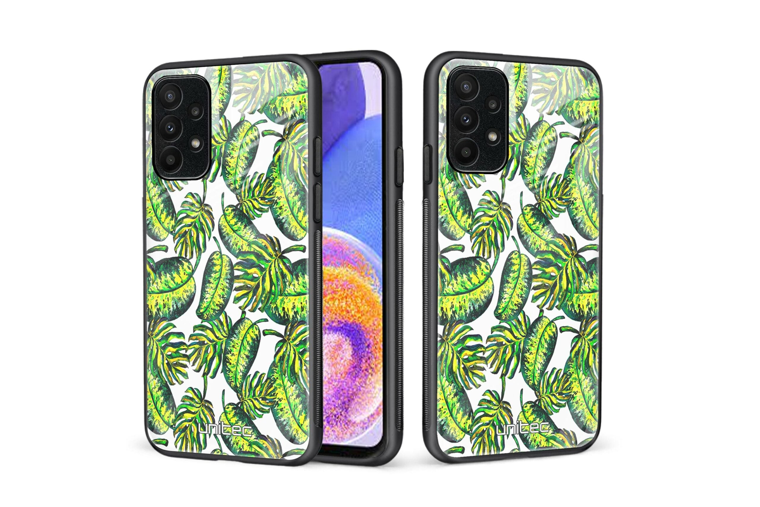 Samsung Galaxy A23 5G Unitec suojakuori, Green plant leaves