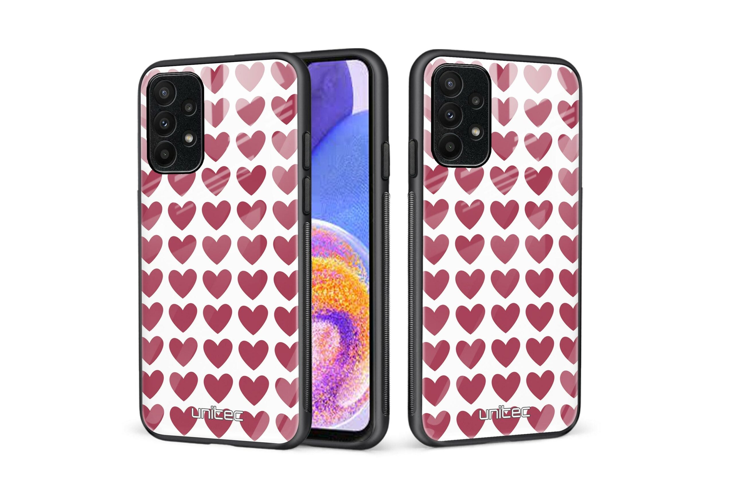 Samsung Galaxy A23 5G Unitec suojakuori, Red hearts