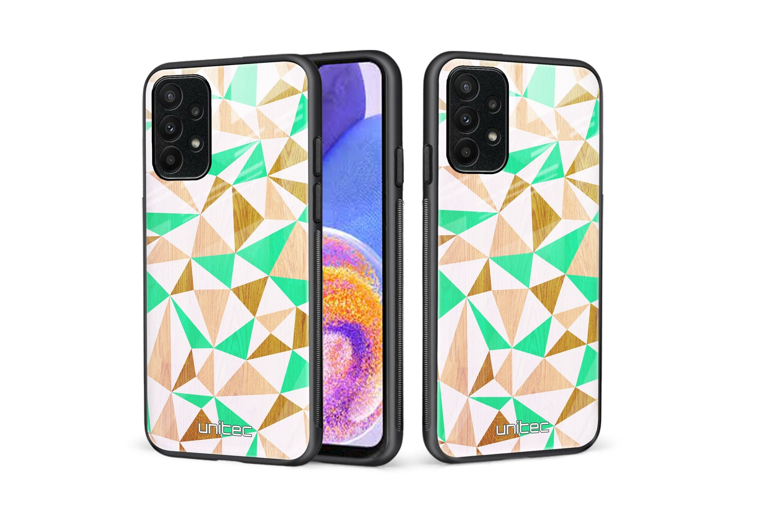 Samsung Galaxy A23 5G Unitec suojakuori, Triangle wood