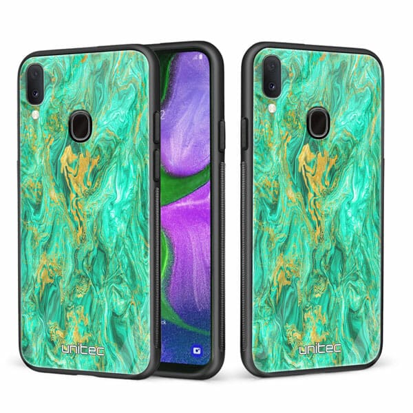 Samsung Galaxy A40 unitec suojakuori 2 Aqua Mint