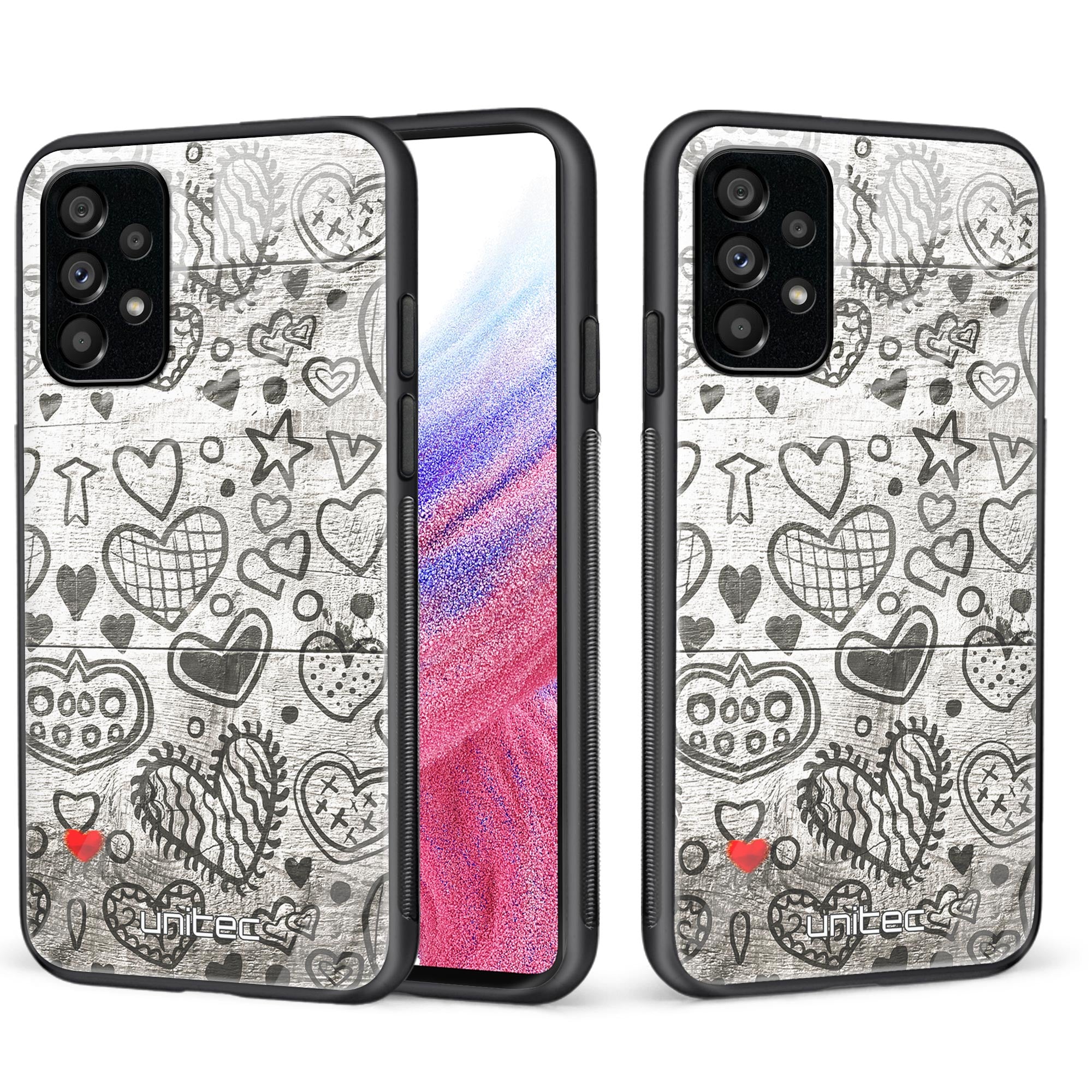 Samsung Galaxy A53 5G Unitec skyddsskal, Hjärtan