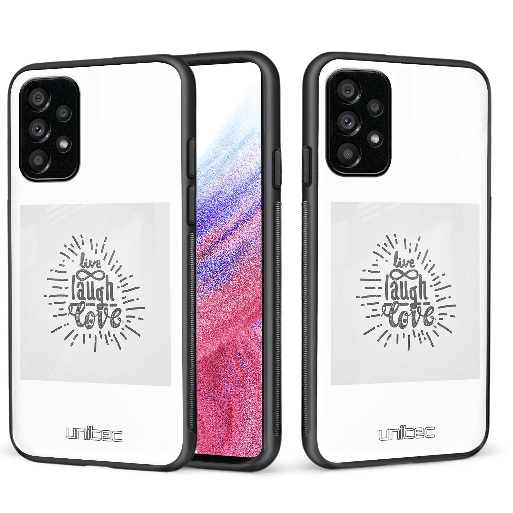 Samsung Galaxy A53 5G Unitec skyddsskal, Lev skratta kärlek