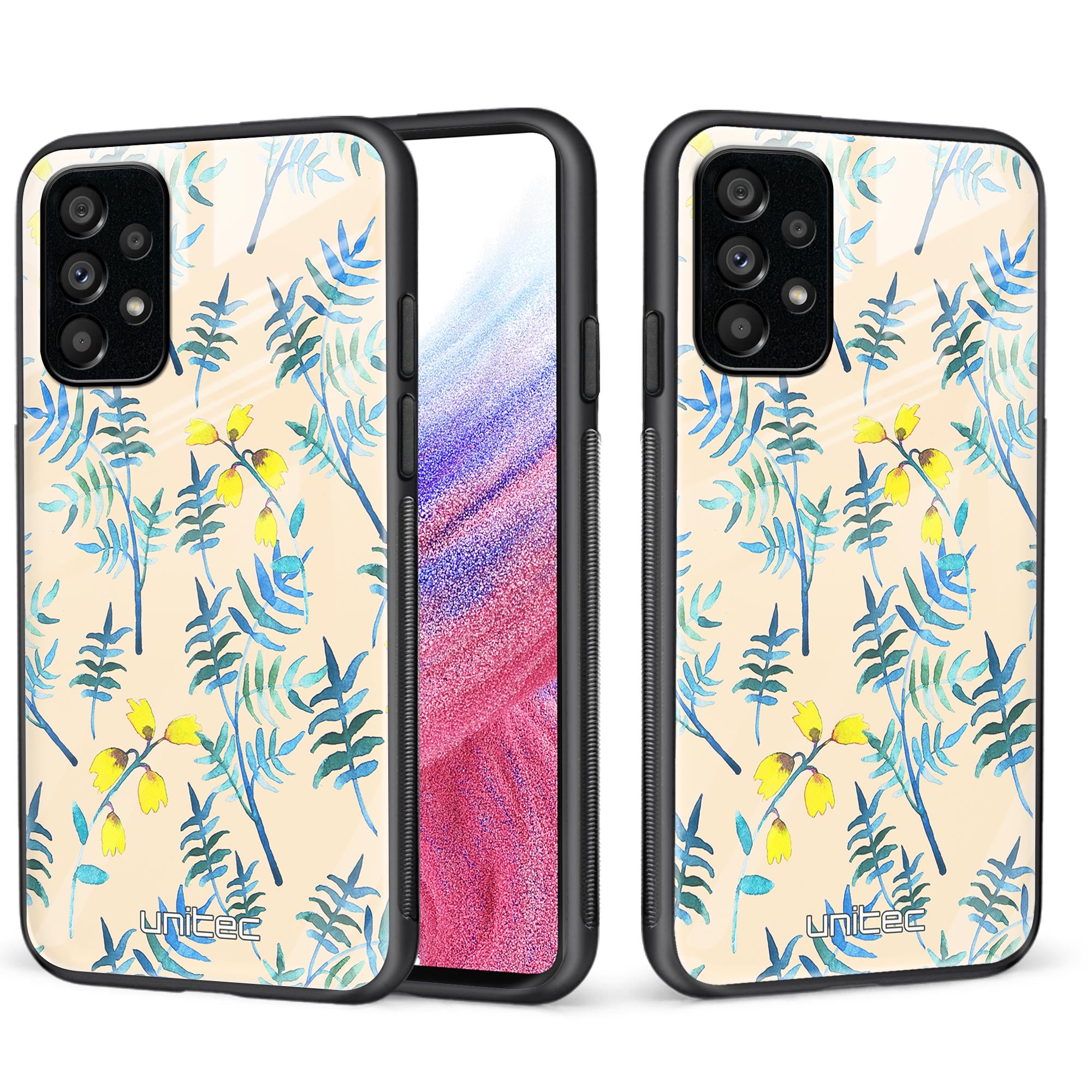 Samsung Galaxy A53 5G Unitec suojakuori, Vintage flowers