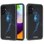 Mobilskal - Blå rök på svart