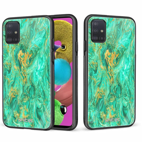 Samsung Galaxy A71 unitec suojakuori 2 Aqua Mint