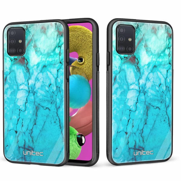 Samsung Galaxy A71 unitec suojakuori 2 Icy Marble