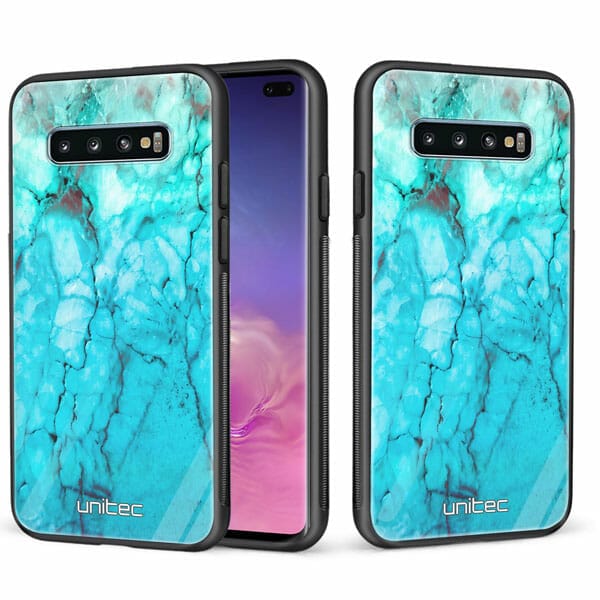 Samsung Galaxy S10 Plus unitec suojakuori 2 Icy Marble