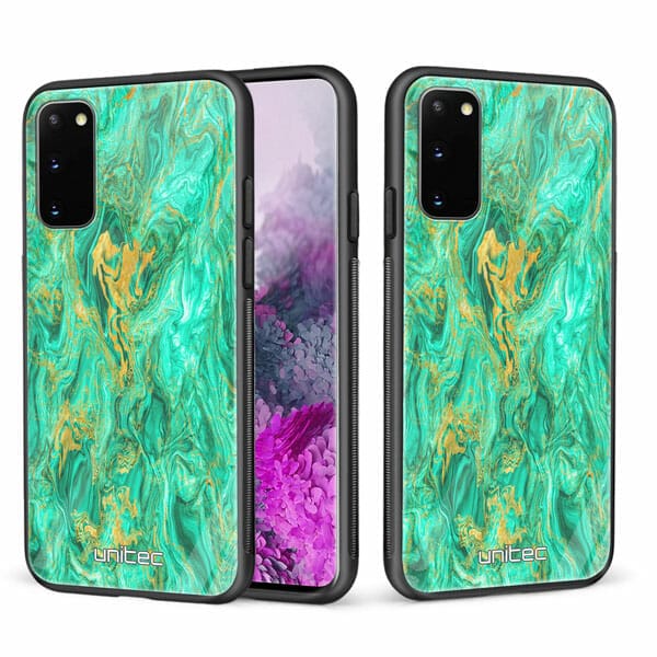 Samsung Galaxy S20 5G unitec suojakuori 2 Aqua Mint