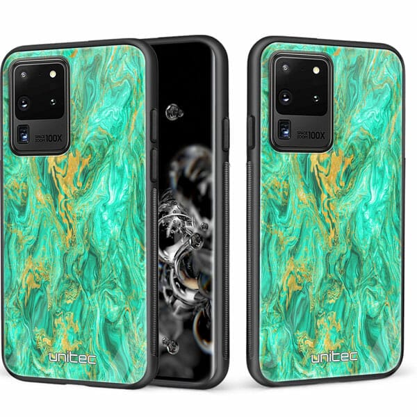 Samsung Galaxy S20 Ultra 5G unitec suojakuori 2 Aqua Mint