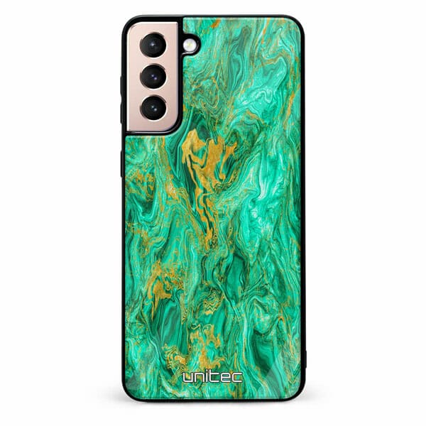 Samsung Galaxy S21 5G unitec suojakuori Aqua Mint