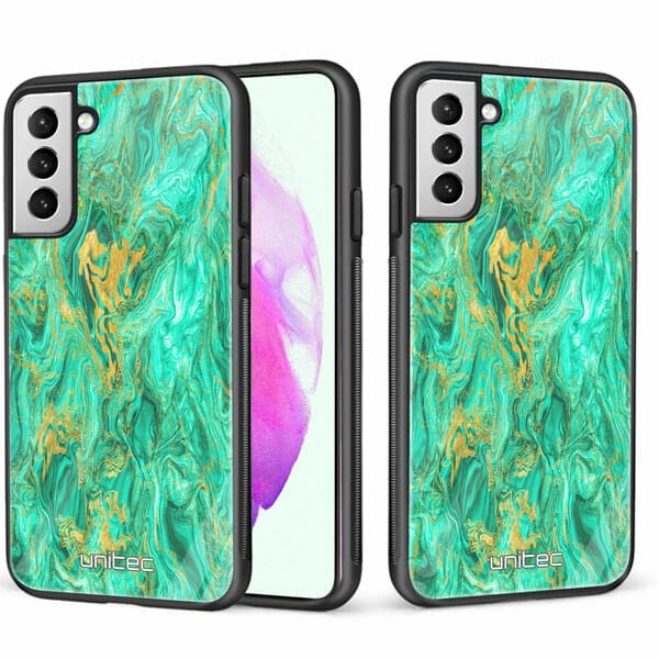 Samsung Galaxy S21 Plus 5G unitec suojakuori 2 Aqua Mint