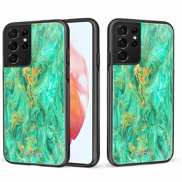 Samsung Galaxy S21 Ultra 5G unitec suojakuori 2 Aqua Mint