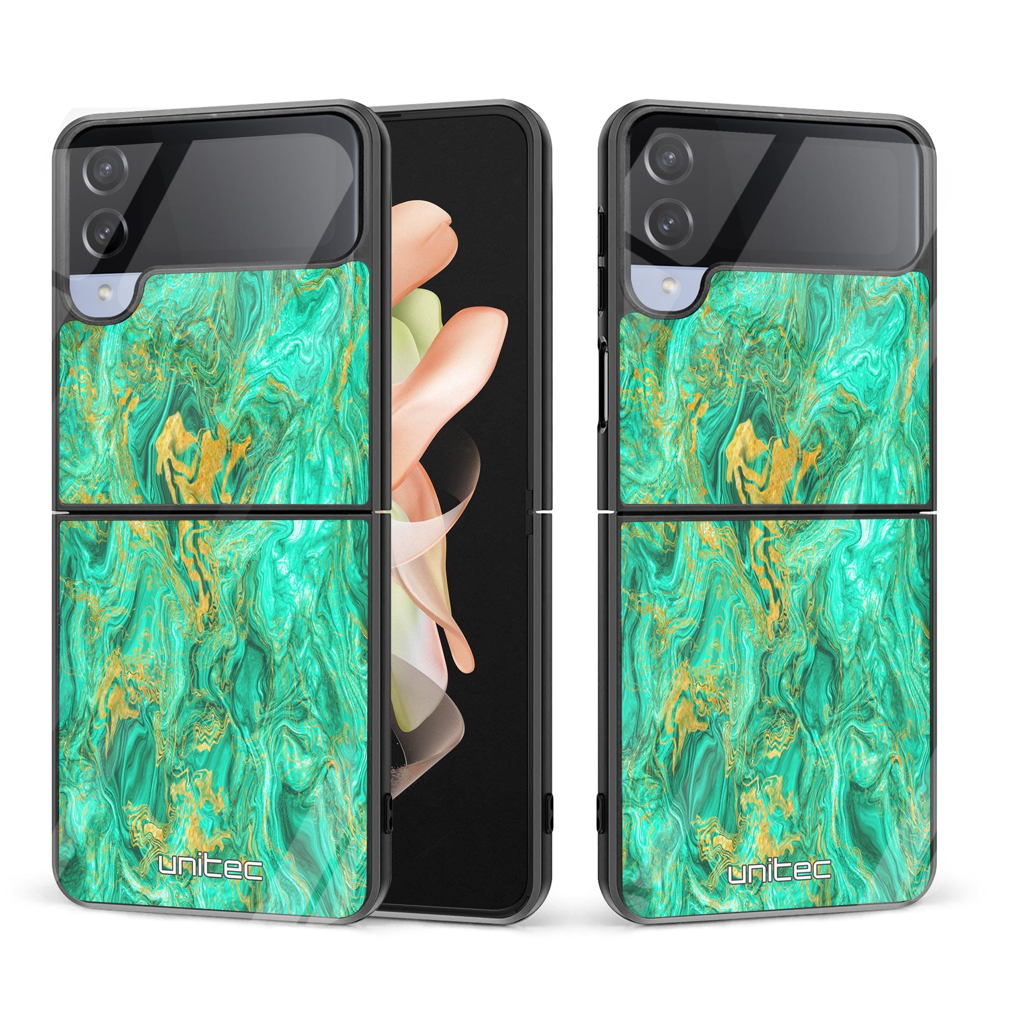 Samsung Galaxy Z Flip 4 Unitec-skal - Aqua Mint