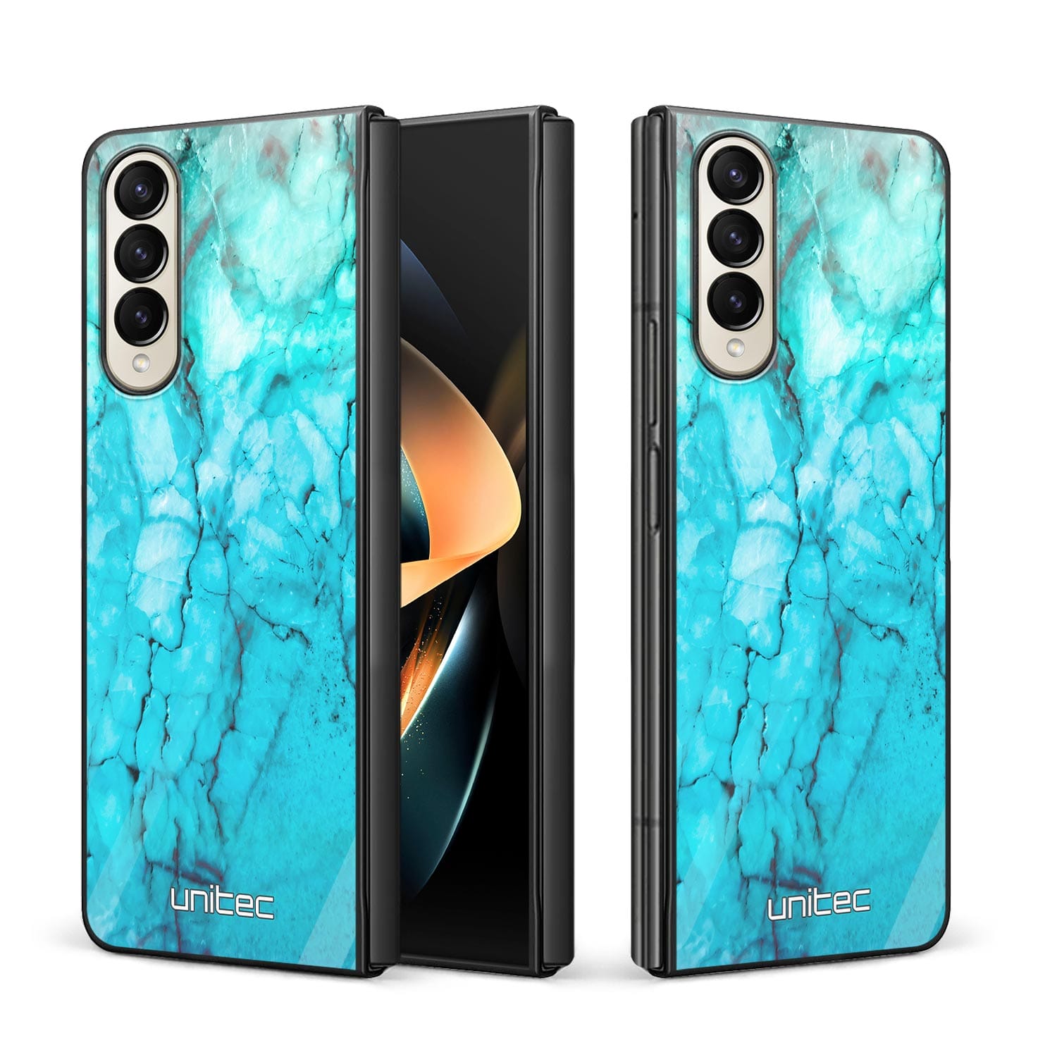 Samsung Galaxy Z Fold 4 Unitec-skal - Icy Marble