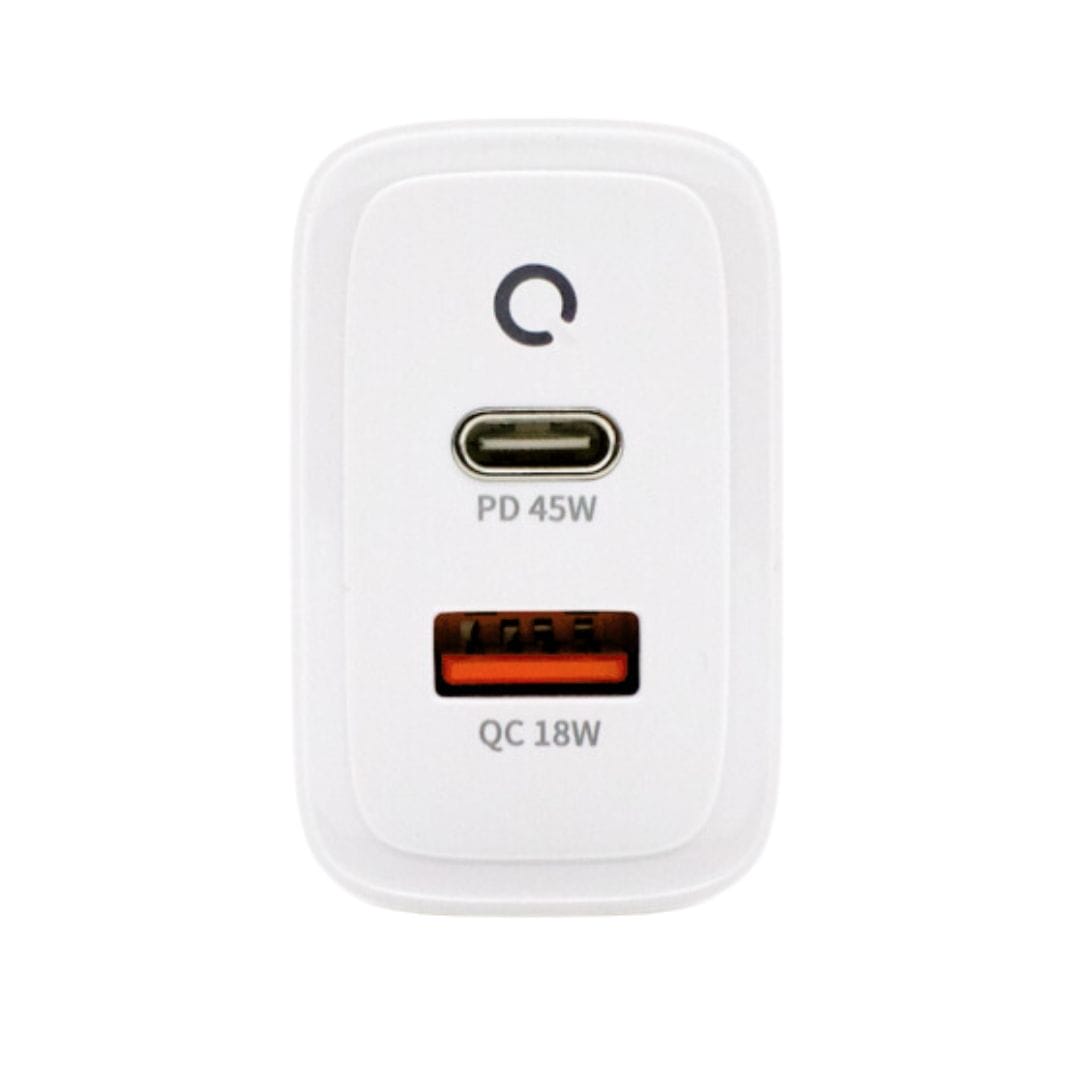 Laturi USB + USB-C 45W